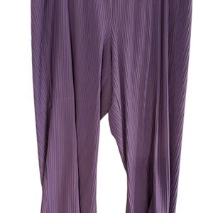 Ava & Viv Purple Pleated Women's Pants